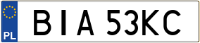 Trailer License Plate